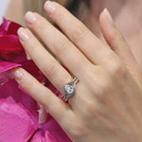 Unique Pear Shaped Wedding Set