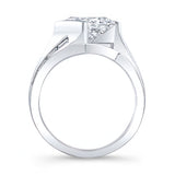 Princess Cut Wide Band Bridal Set