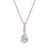 Pear Shape Lab Diamond Necklace