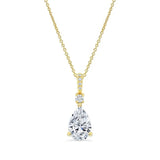 Pear Shape Lab Diamond Necklace