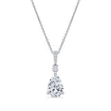 Pear Shape Lab Diamond Necklace