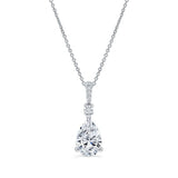 Pear Shape Lab Diamond Necklace