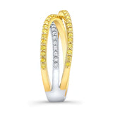 Yellow Diamond Wedding Band