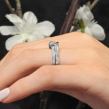Interlocking Princess Cut Diamond Bridal Set
