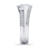 Interlocking Princess Cut Diamond Bridal Set