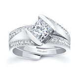 Interlocking Princess Cut Diamond Bridal Set