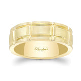 Wide Plain Men's Wedding Band