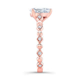 Art Deco Pear Shaped Diamond Ring
