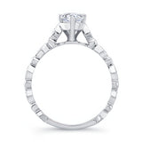 Art Deco Pear Shaped Diamond Ring