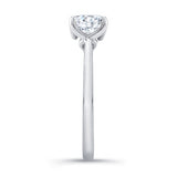 Delicate Curved Solitaire Ring