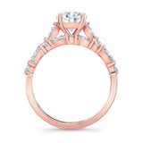 Vintage Style Moissanite Wedding Ring Set