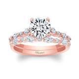 Vintage Style Moissanite Wedding Ring Set