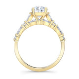 Vintage Style Moissanite Wedding Ring Set