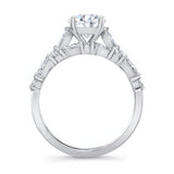 Vintage Style Moissanite Wedding Ring Set