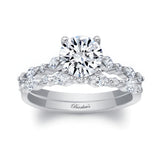 Vintage Style Moissanite Wedding Ring Set