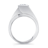 Tension Solitaire Moissanite Bridal Set