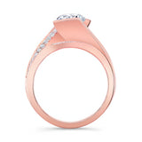 Tension Setting Moissanite Bridal Set