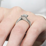 Tension Setting Moissanite Bridal Set
