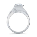 Tension Setting Moissanite Bridal Set