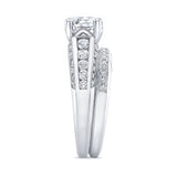 Channel Set Wedding Ring Set