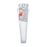 3 Row Moissanite Ring
