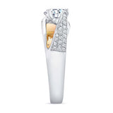 3 Row Moissanite Ring
