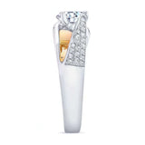 3 Row Diamond Ring
