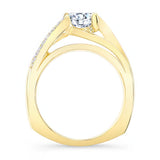 3 Row Moissanite Ring