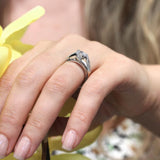 3 Row Moissanite Ring