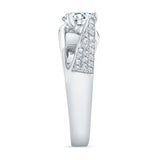 3 Row Moissanite Ring