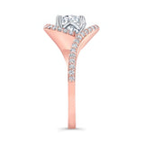 Floating Halo Lab Grown Diamond Engagement Ring