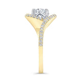 Floating Halo Moissanite Engagement Ring