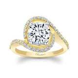 Floating Halo Lab Grown Diamond Engagement Ring