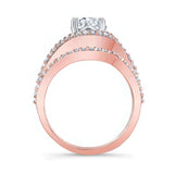 Floating Halo Lab Grown Diamond Bridal Set