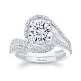 Floating Halo Lab Grown Diamond Bridal Set