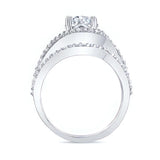 Floating Halo Lab Grown Diamond Bridal Set