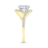 2 Carat Oval Moissanite Ring