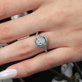 2 Carat Oval Moissanite Ring