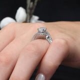 2 Carat Oval Moissanite Ring