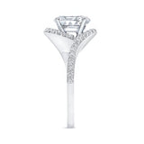 2 Carat Oval Moissanite Ring