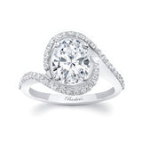 2 Carat Oval Moissanite Ring