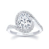 2 Carat Oval Moissanite Ring