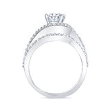 2 Carat Oval Moissanite Wedding Ring Set