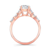 Moissanite Marquise Accent Ring