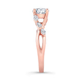 Moissanite Marquise Accent Ring