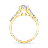 Moissanite Marquise Accent Ring