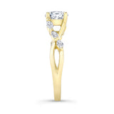 Moissanite Marquise Accent Ring