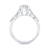 Moissanite Marquise Accent Ring