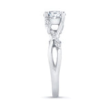 Moissanite Marquise Accent Ring