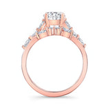 Moissanite Marquise Accent Wedding Set